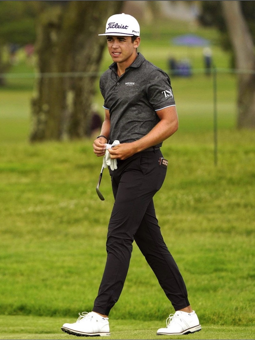 Men's Black Performance Joggers - Slim Golf Sweatpants